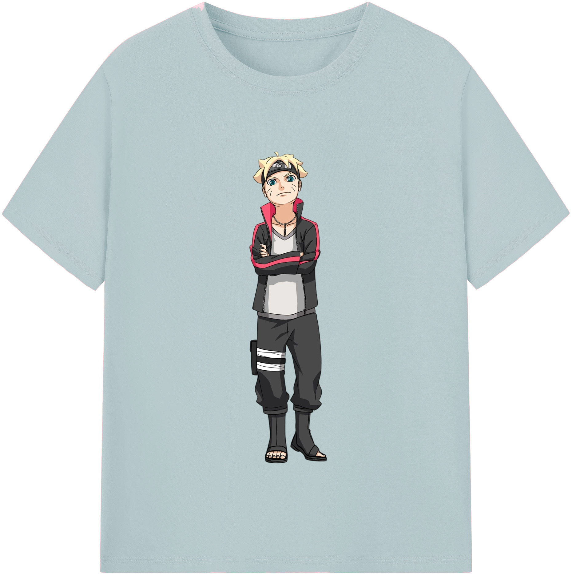 （画像用） NARUTO -ナルト- うずまき ボルト Uzumaki Boruto 綿100％半袖Tシャツ（フロントプリント）